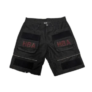 Black HBA Velcro Shorts