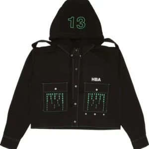 Hood By Air Hoodie Trucker Sweatshirt ‘Black